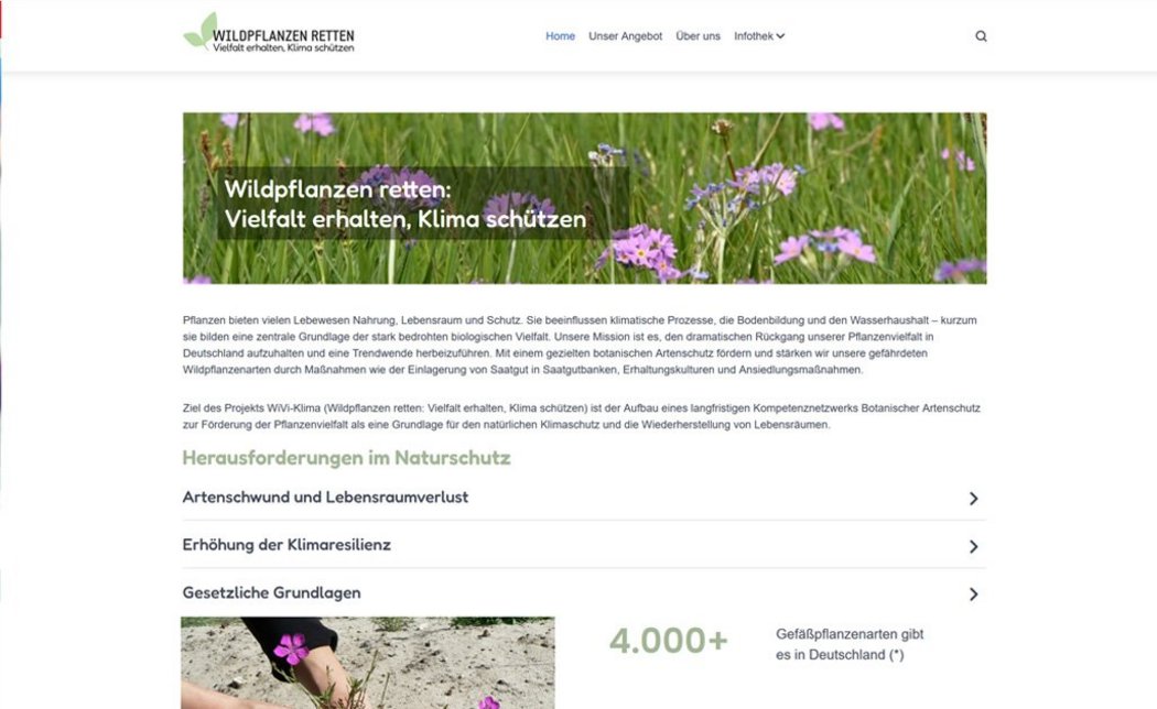Wildpflanzen retten, Vielfalt erhalten, Klima schützen